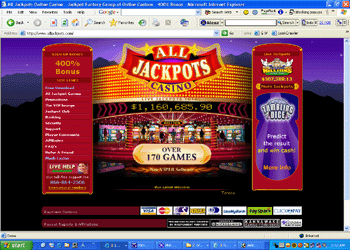 All Jackpots Casino Screenshot