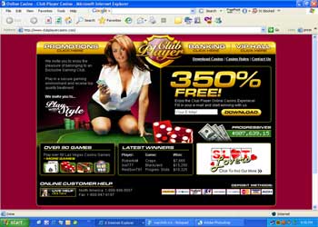 Club Player Casino Screenshot