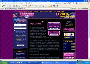 Flamingo Club Casino Screenshot