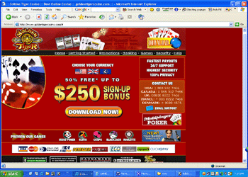 Golden Tiger Casino Screenshot