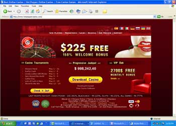 Hot Pepper Casino Screenshot