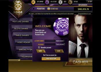 Miami Club Flash Casino Screenshot