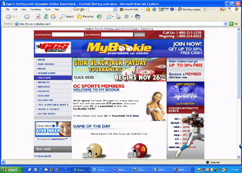 MyBookie Sportsbook and Casino Screenshot