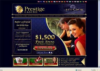 Prestige Casino Screenshot