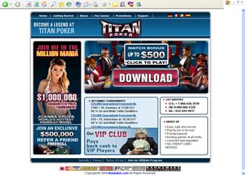 Titan Poker Room Screenshot