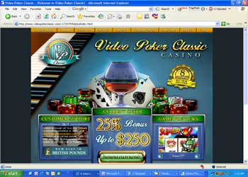 Video Poker Classic Casino Screenshot
