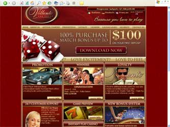 Villento Las Vegas Casino Screenshot