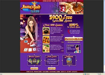 Aladdins Gold Casino Screenshot