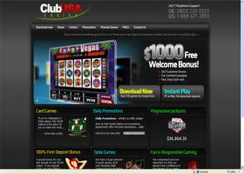 Club USA Casino Screenshot