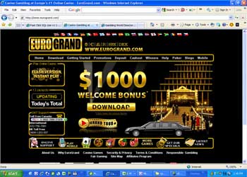 Eurogrand Casino Screenshot