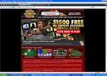 Golden Tiger Casino Screenshot