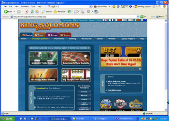 King Solomons Casino Screenshot