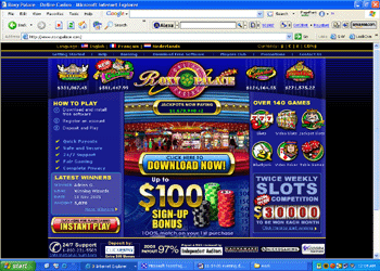 Roxy Palace Casino Screenshot