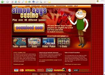 Simon Says Casino Screenshot