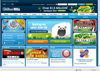 William Hill Bingo Screenshot