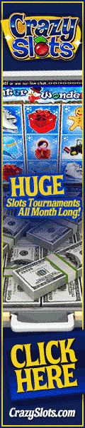 Go Crazy playing the slots and other games at Crazy Slots